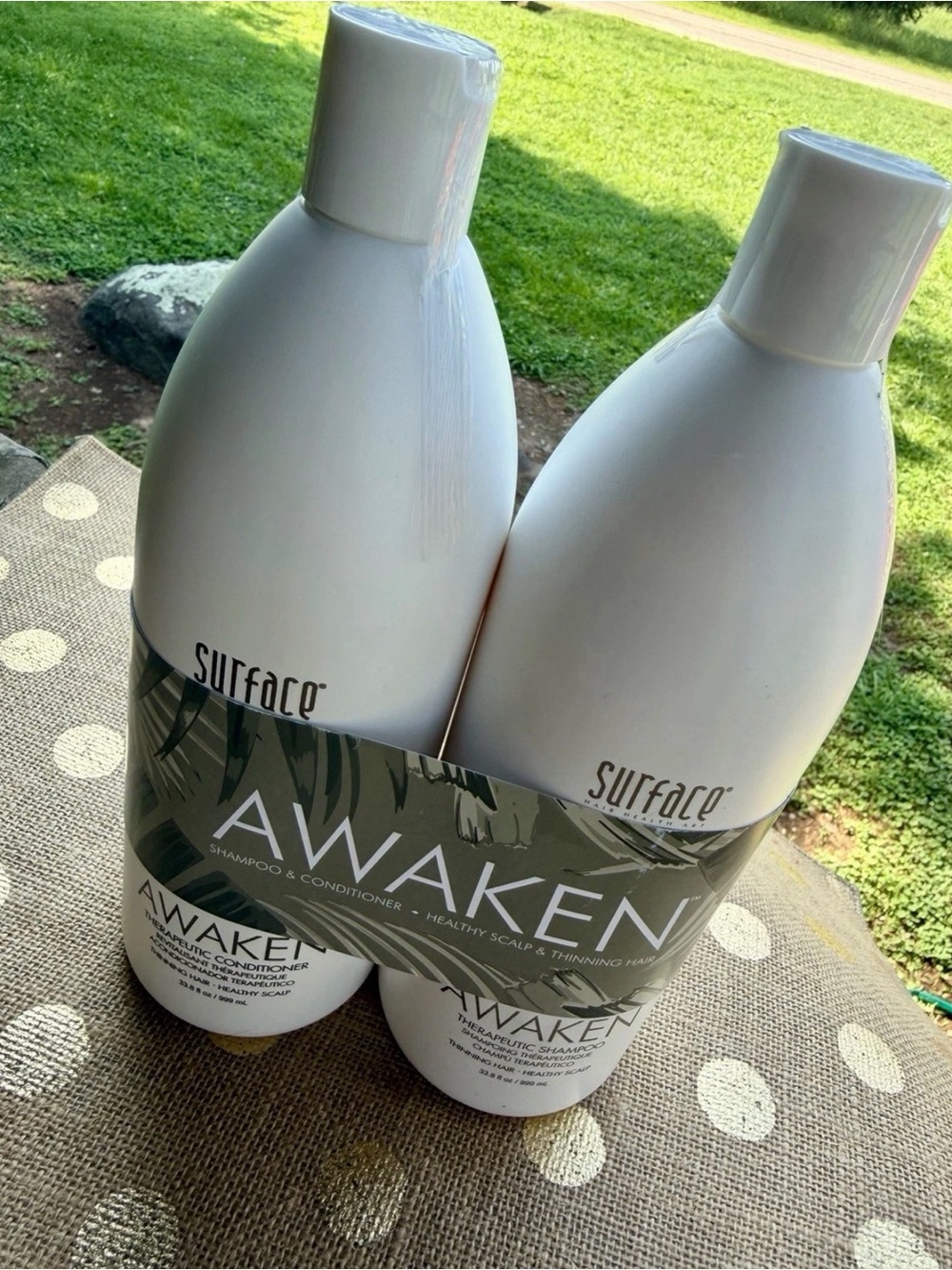 SURFACE Awaken Therapeutic Shampoo & Conditioner 33.8oz Duo Set - NEW! $180 MSRP